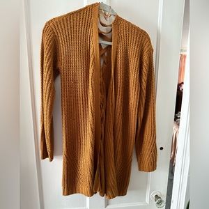 Knit - burnt orange type color kimono sweater size L